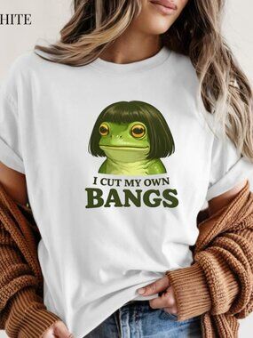 Funny Frog Bob Haircut Shirt, Hairdresser Gift